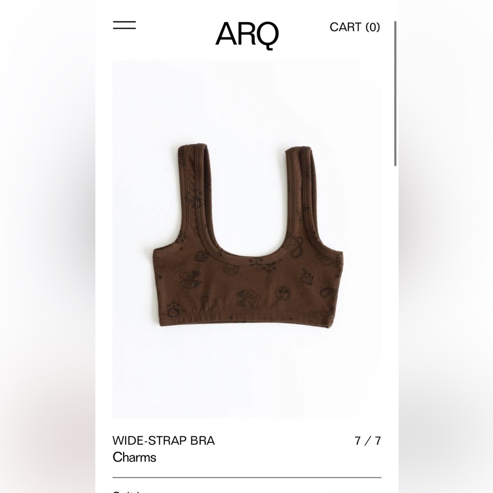 ARQ wide strap bra